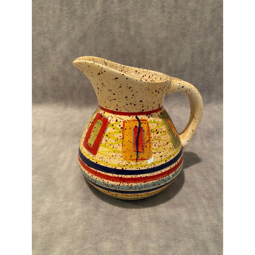 2004 Pfaltzgraff Sedona Creamer Stoneware Hand Painted 12 oz. Southwest NEW